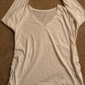 White and Black Maternity Long Sleeve T-Shirts